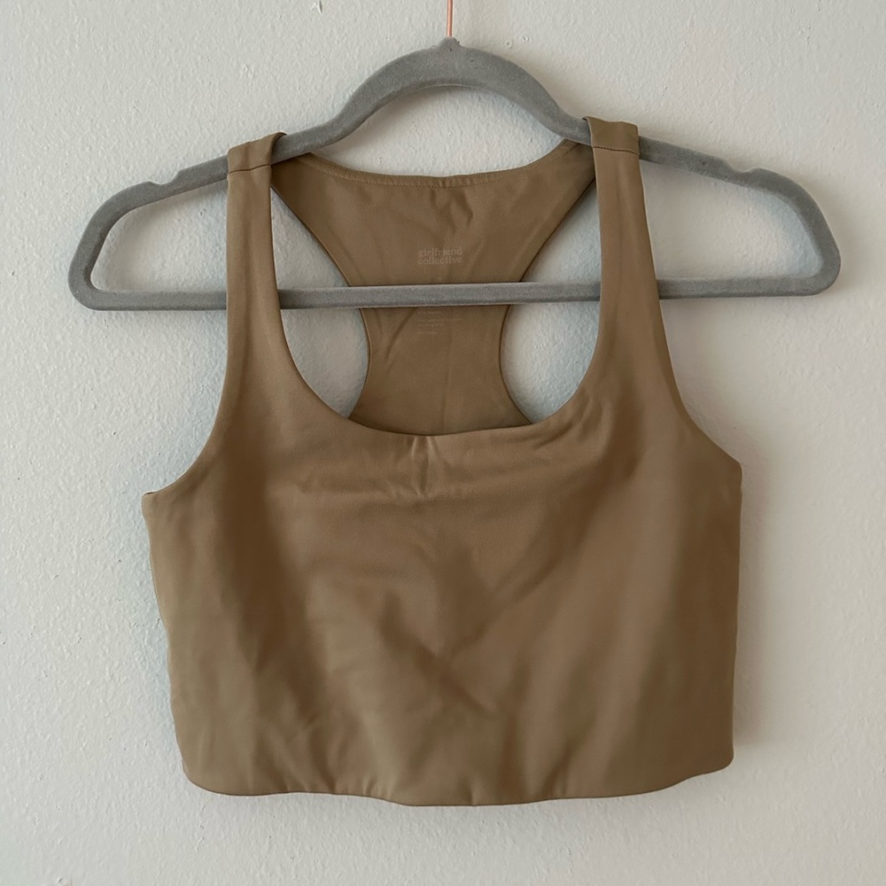 Girlfriend Collective Paloma Sports Bra Sand S